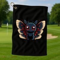 Cute Mothman Cryptid Kawaii Golf Towel thumb 1
