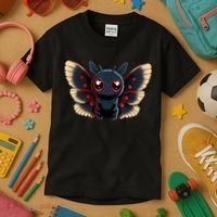 Cute Mothman Cryptid Kawaii Kids T-Shirt thumb 3