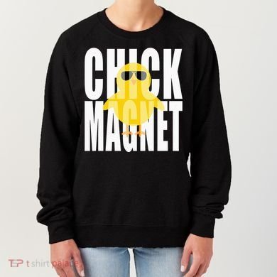 Chick Magnet Cute Easter Baby Chicken Sunglasses Art Women's Sweatshirt