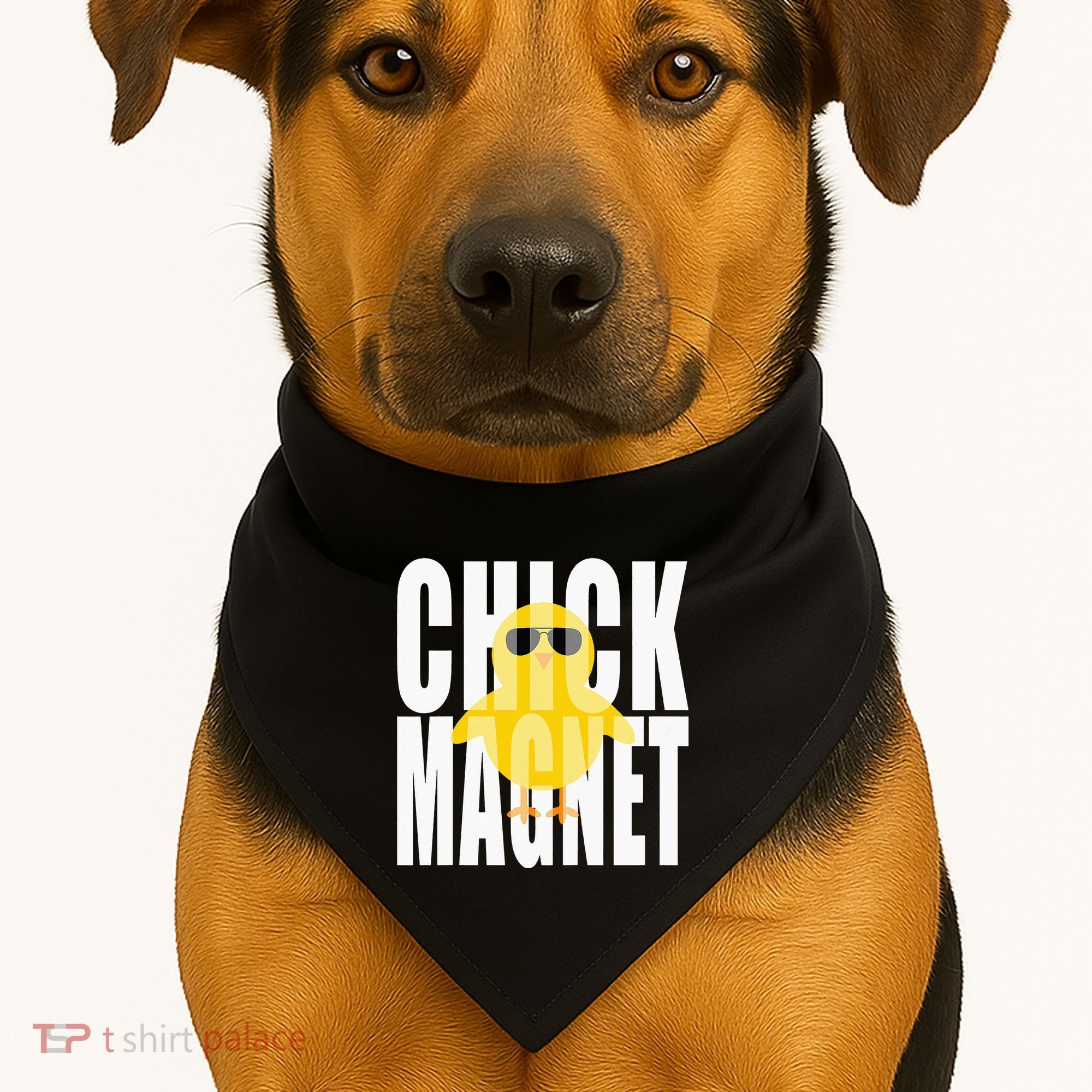 Chick Magnet Cute Easter Baby Chicken Sunglasses Art USA-Made Doggie Bandana