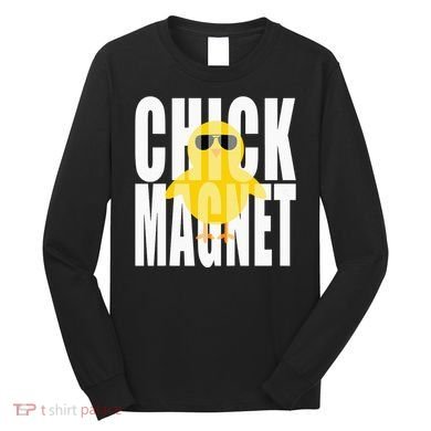 Chick Magnet Cute Easter Baby Chicken Sunglasses Art Long Sleeve Shirt