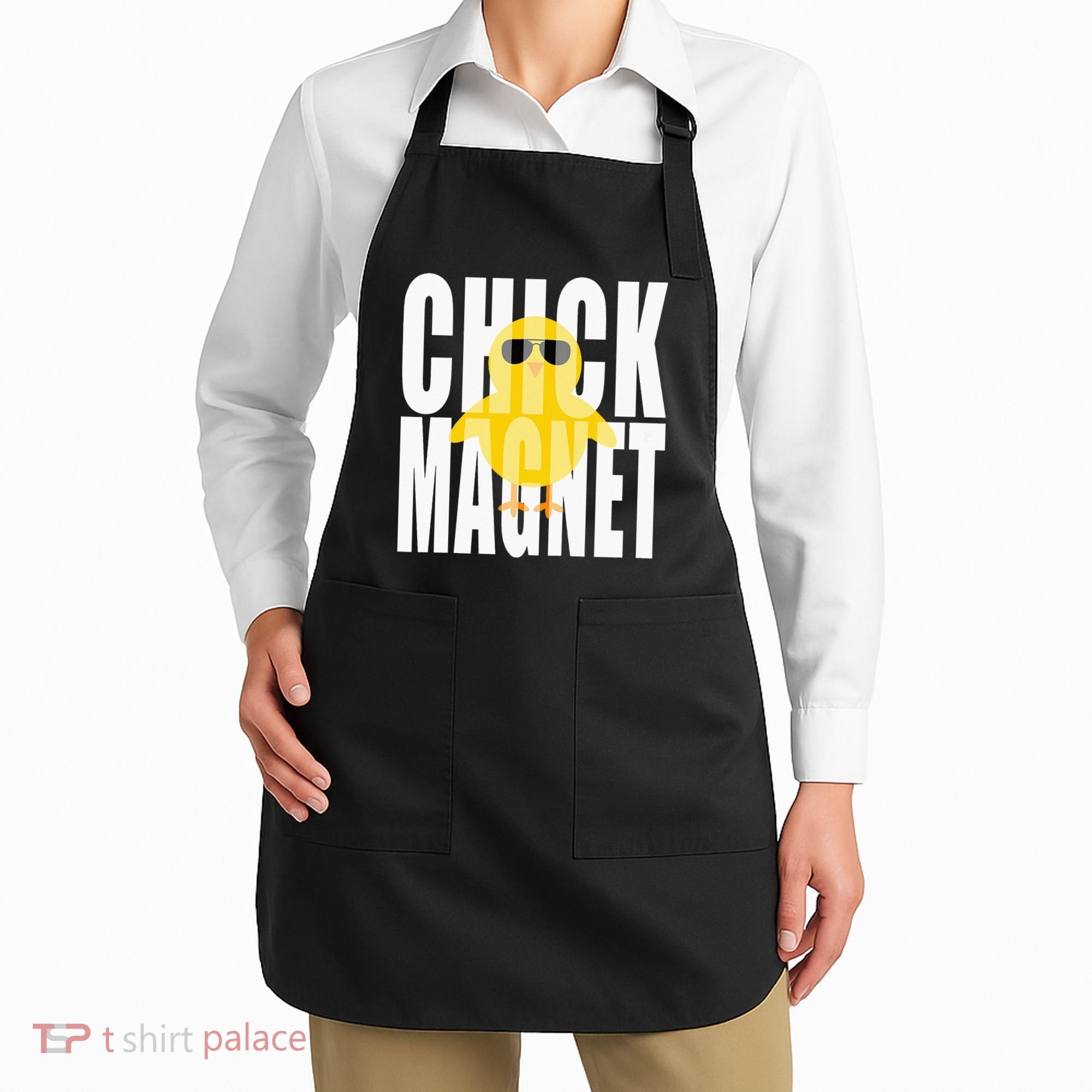 Chick Magnet Cute Easter Baby Chicken Sunglasses Art Apron
