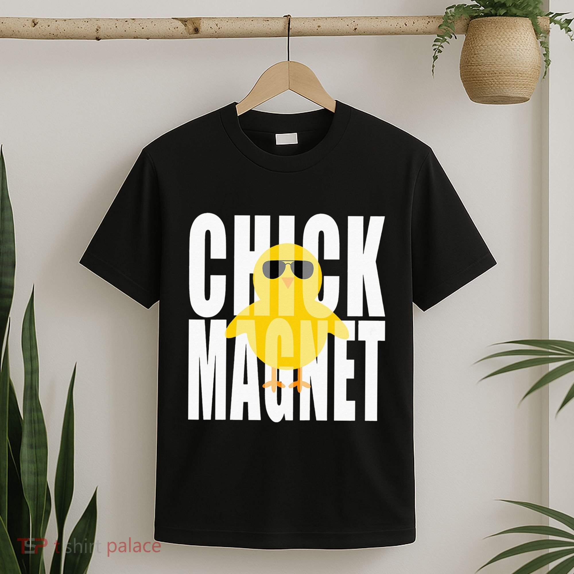 Chick Magnet Cute Easter Baby Chicken Sunglasses Art T-Shirt