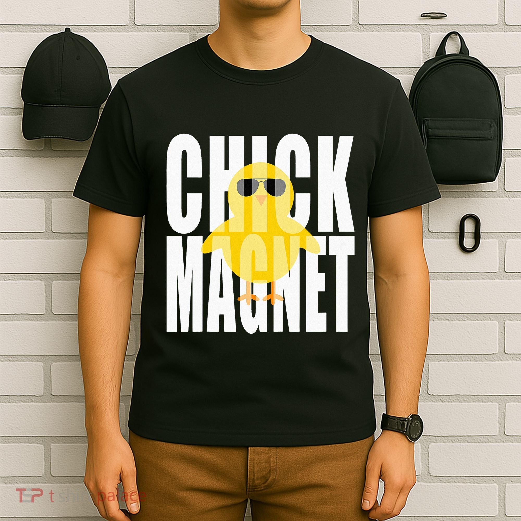 Chick Magnet Cute Easter Baby Chicken Sunglasses Art T-Shirt
