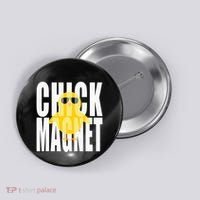 Chick Magnet Cute Easter Baby Chicken Sunglasses Art Button thumb 0