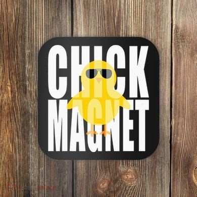 Chick Magnet Cute Easter Baby Chicken Sunglasses Art Coaster