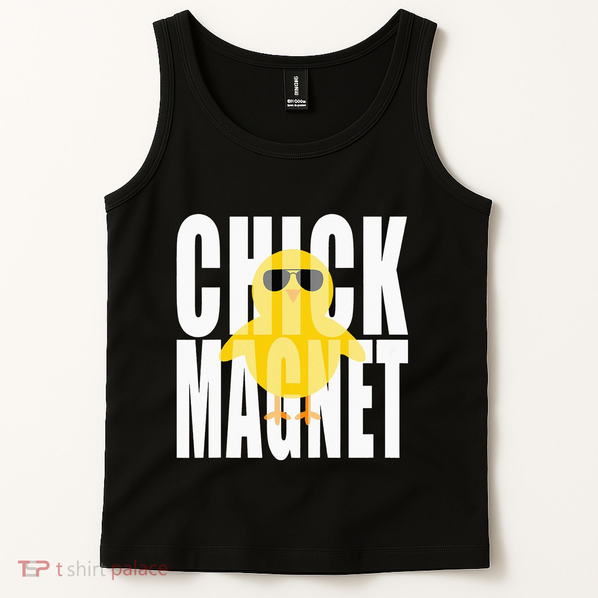 Chick Magnet Cute Easter Baby Chicken Sunglasses Art Tank Top