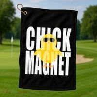 Chick Magnet Cute Easter Baby Chicken Sunglasses Art Golf Towel thumb 1