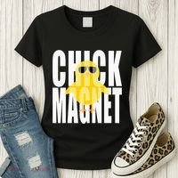 Chick Magnet Cute Easter Baby Chicken Sunglasses Art Women's T-Shirt thumb 3