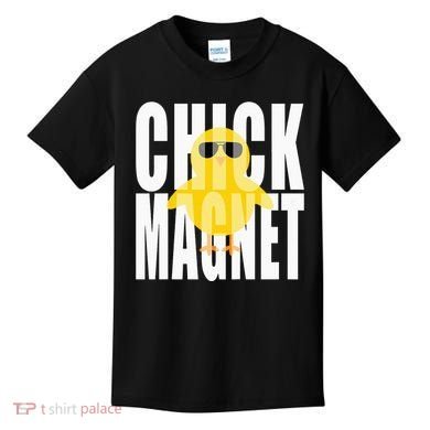Chick Magnet Cute Easter Baby Chicken Sunglasses Art Kids T-Shirt