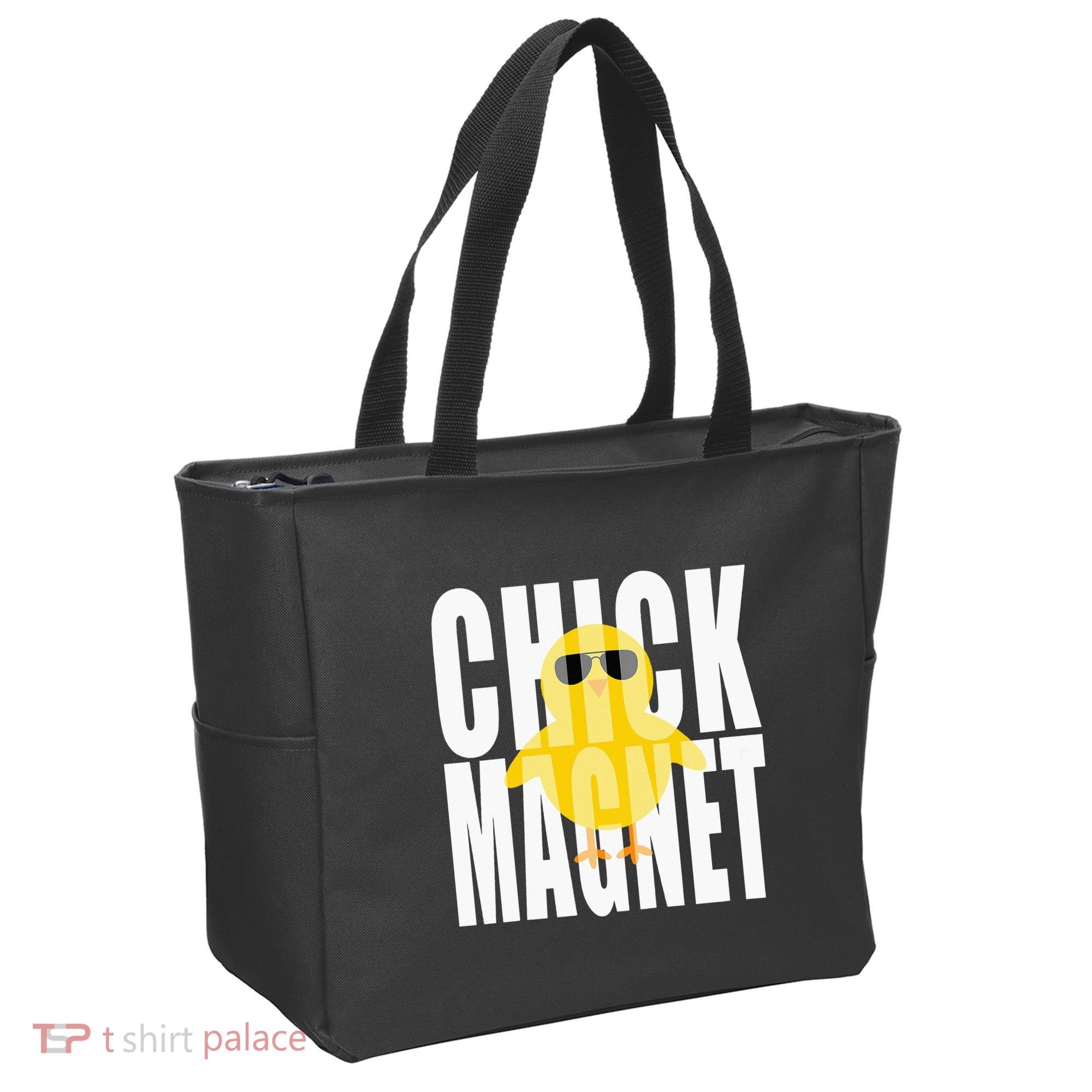 Chick Magnet Cute Easter Baby Chicken Sunglasses Art Tote Bag