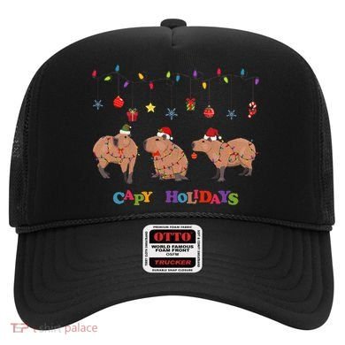 Capybara Merry Christmas Capy Holidays Capybara Christmas Hat