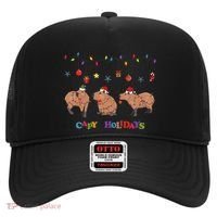 Capybara Merry Christmas Capy Holidays Capybara Christmas Hat thumb 0