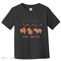 Capybara Merry Christmas Capy Holidays Capybara Christmas Toddler T-Shirt thumb 0