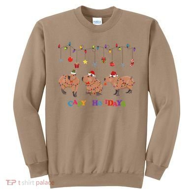 Capybara Merry Christmas Capy Holidays Capybara Christmas Sweatshirt