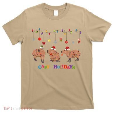 Capybara Merry Christmas Capy Holidays Capybara Christmas T-Shirt