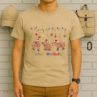 Capybara Merry Christmas Capy Holidays Capybara Christmas T-Shirt thumb 6
