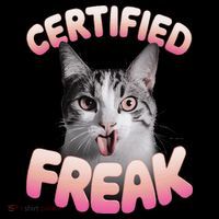 Cat Meme Certified Freak Eat Cement Cursed Cat Funny Baby Bodysuit thumb 2