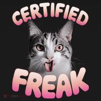 Cat Meme Certified Freak Eat Cement Cursed Cat Funny Tank Top thumb 6