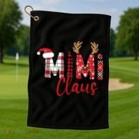 Christmas Mimi Claus Christmas Grandma Golf Towel thumb 1