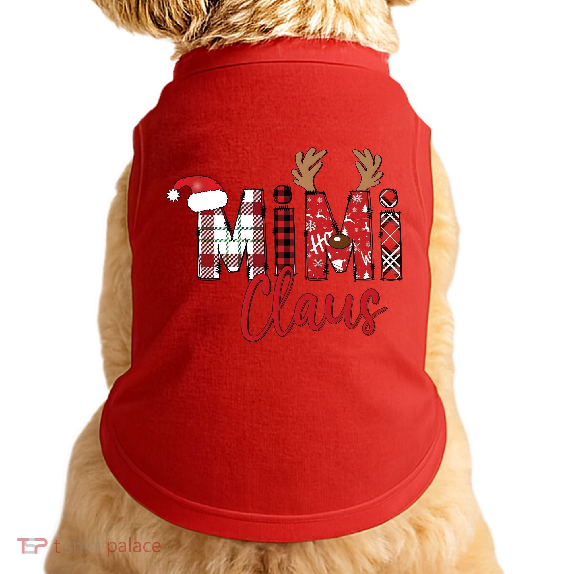 Christmas Mimi Claus Christmas Grandma Doggie Tank