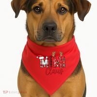 Christmas Mimi Claus Christmas Grandma USA-Made Doggie Bandana thumb 1