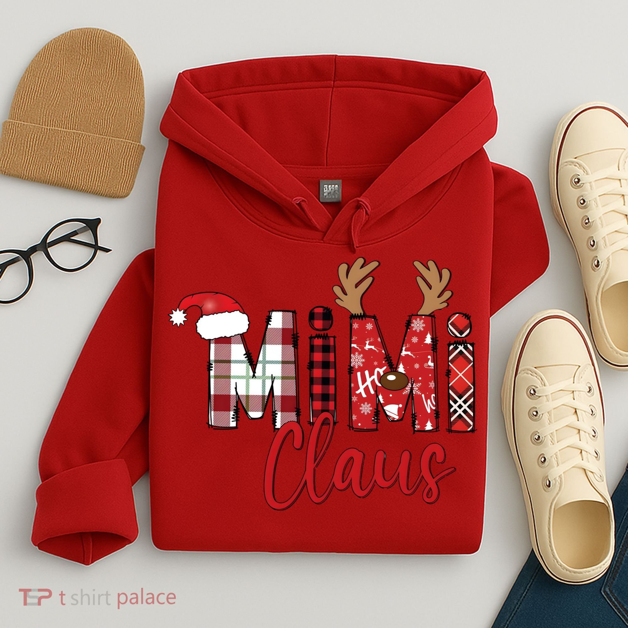 Christmas Mimi Claus Christmas Grandma Hoodie