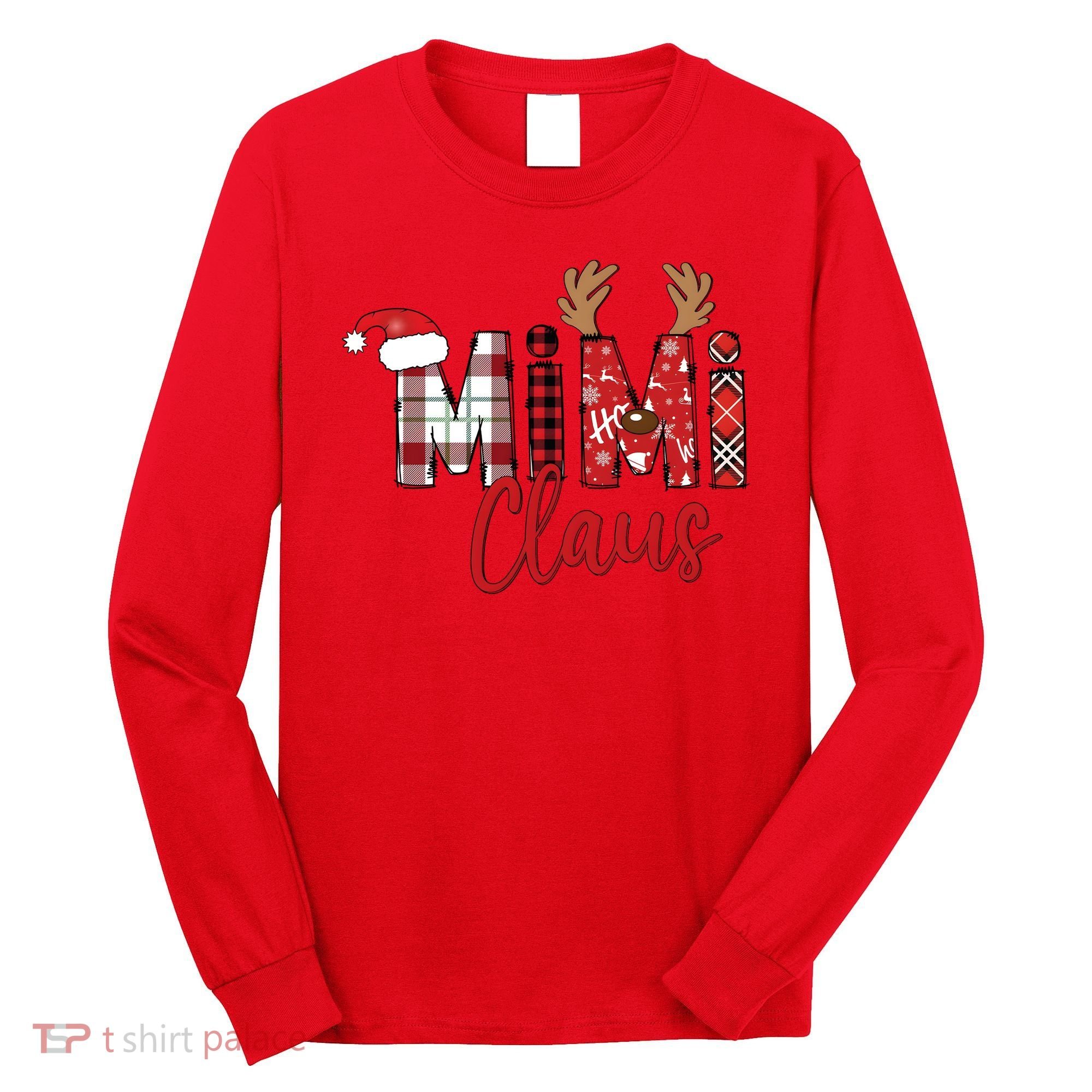 Christmas Mimi Claus Christmas Grandma Long Sleeve Shirt