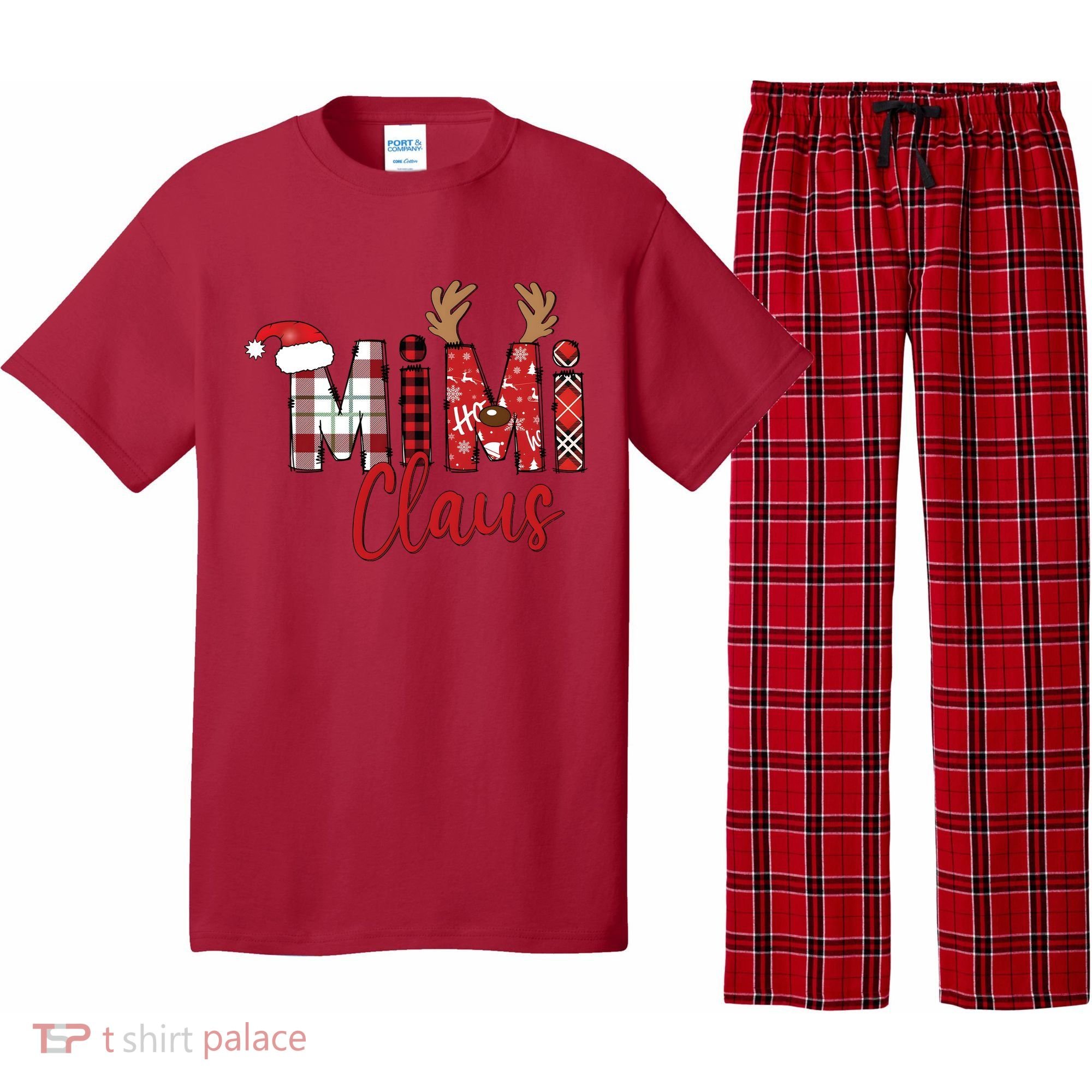 Christmas Mimi Claus Christmas Grandma Pajama Set