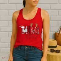 Christmas Mimi Claus Christmas Grandma Women's Tank Top thumb 2