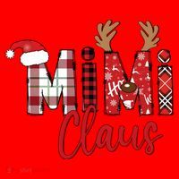 Christmas Mimi Claus Christmas Grandma Santa Hat thumb 1