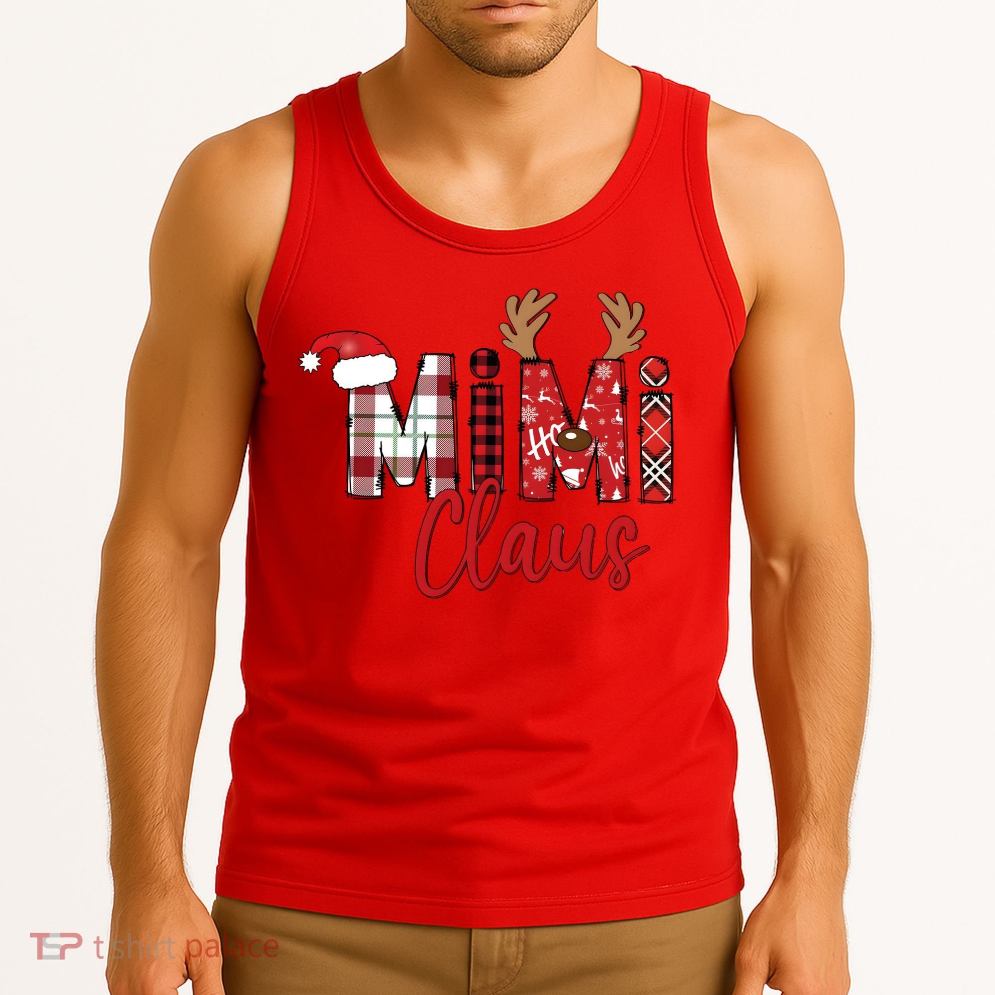Christmas Mimi Claus Christmas Grandma Tank Top