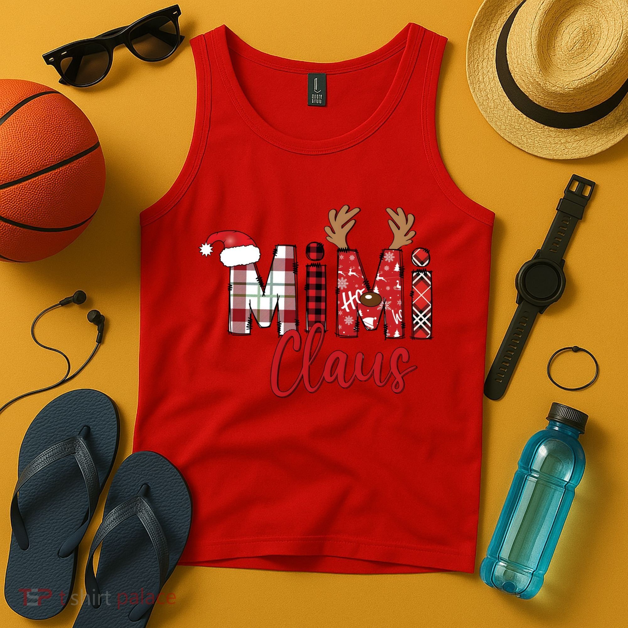 Christmas Mimi Claus Christmas Grandma Tank Top