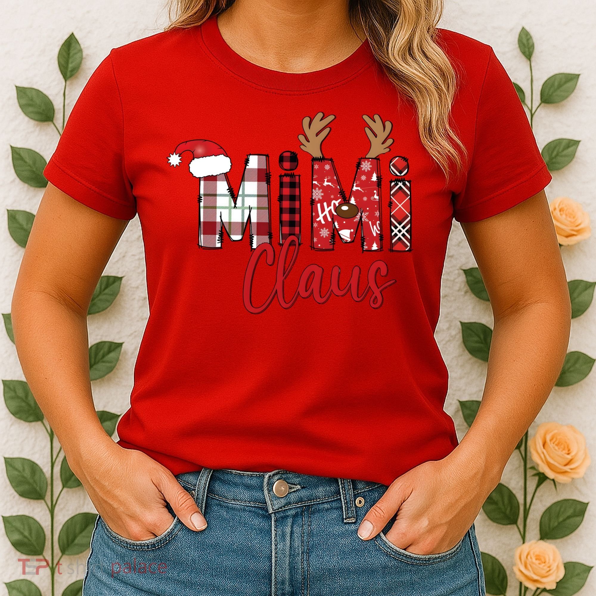 Christmas Mimi Claus Christmas Grandma Women's T-Shirt