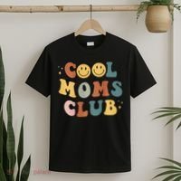 Cool Moms Club ON BACK Print T-Shirt thumb 2