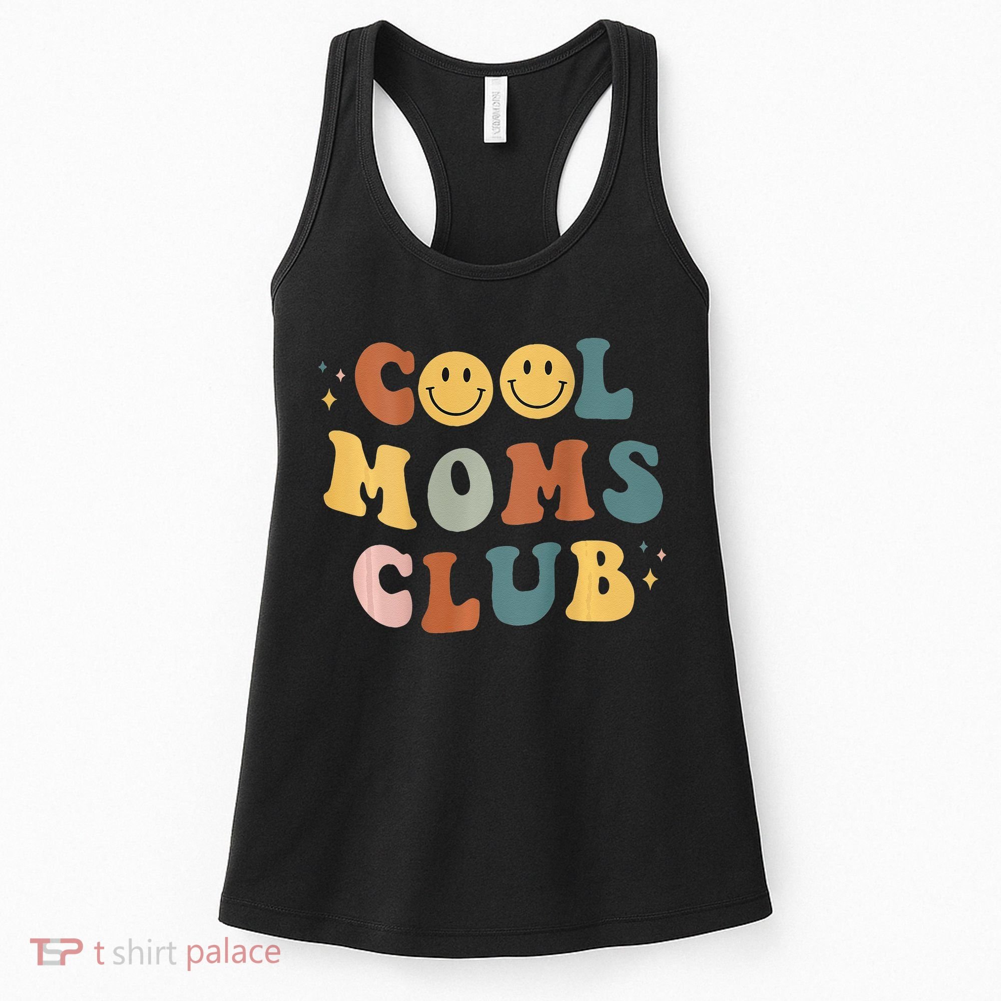 Cool Moms Club ON BACK Print Women's Tank Top