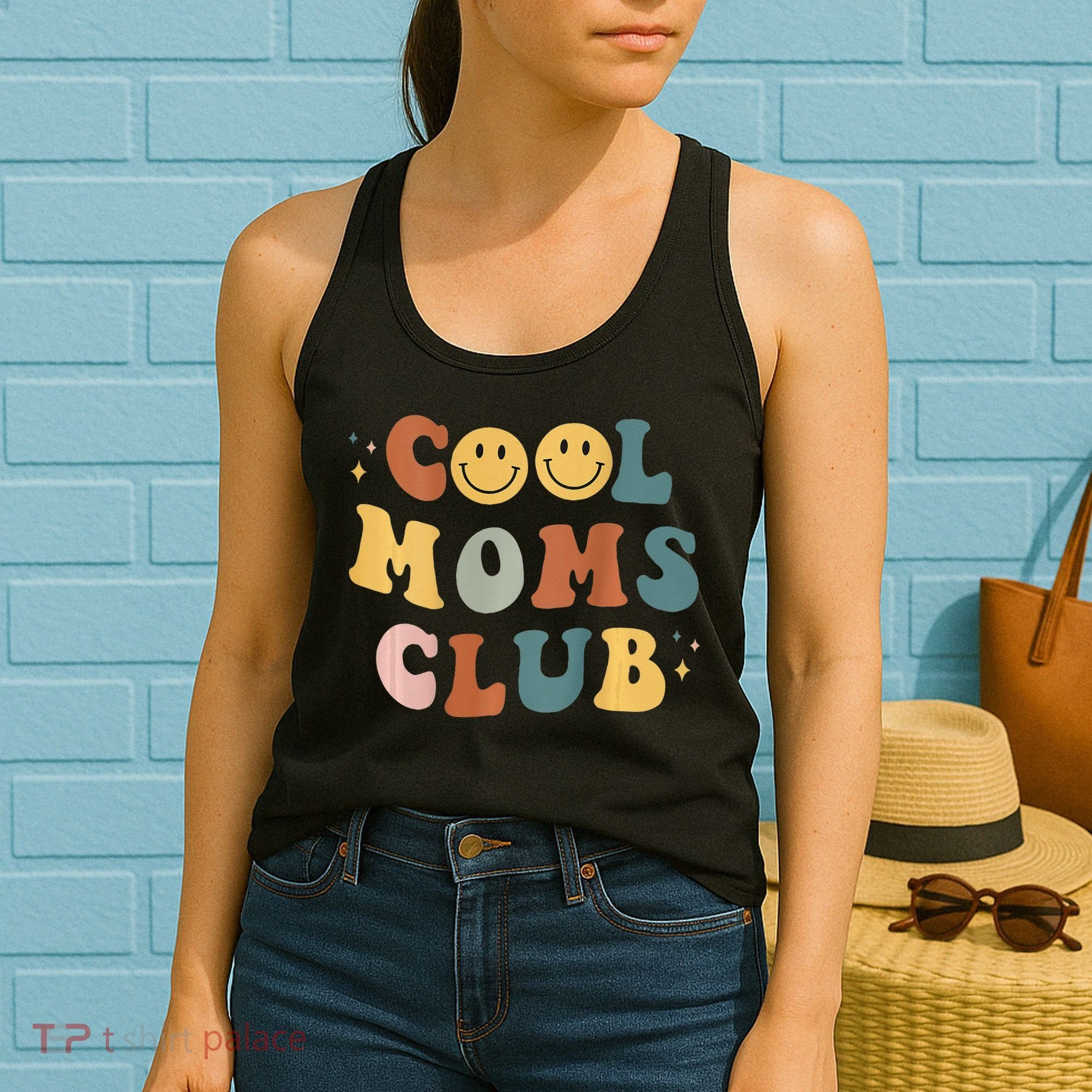 Cool Moms Club ON BACK Print Women's Tank Top