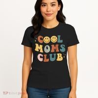 Cool Moms Club ON BACK Print Women's T-Shirt thumb 4