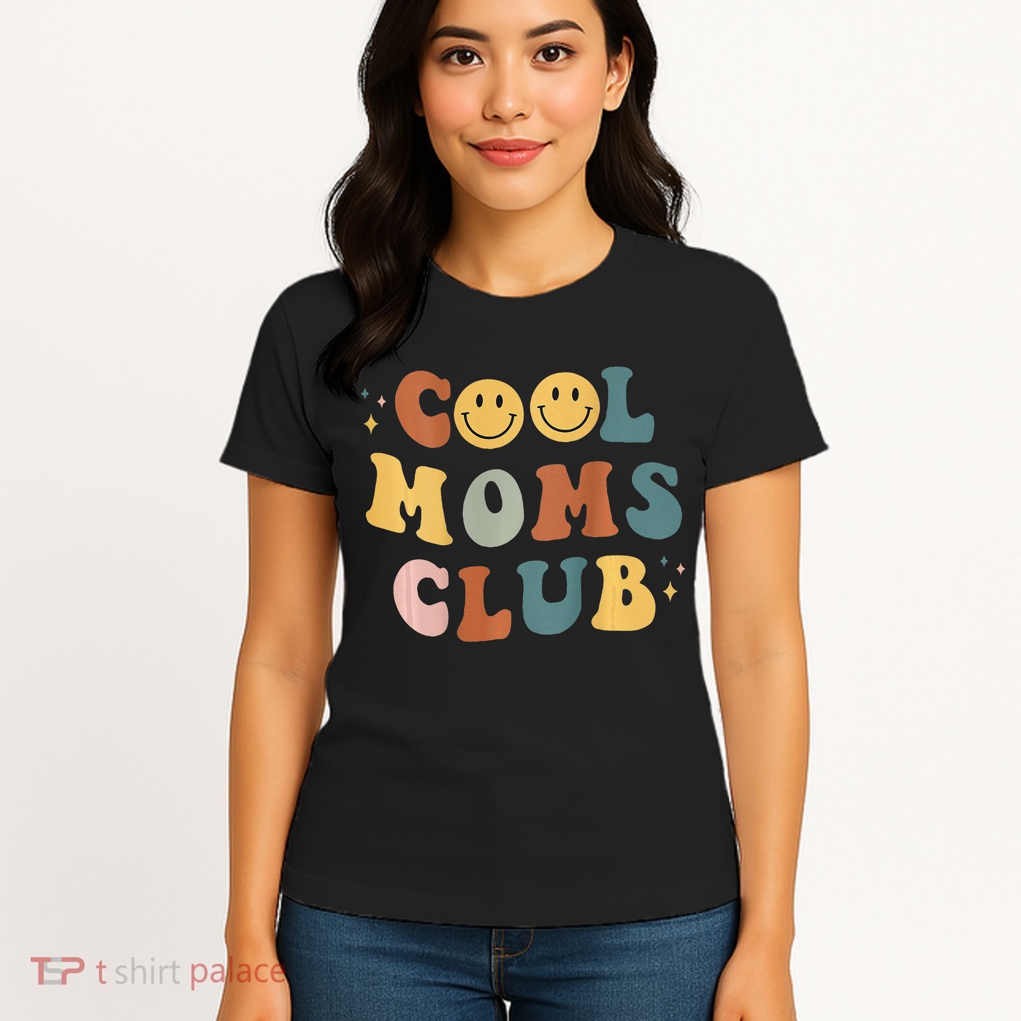 Cool Moms Club ON BACK Print Women's T-Shirt