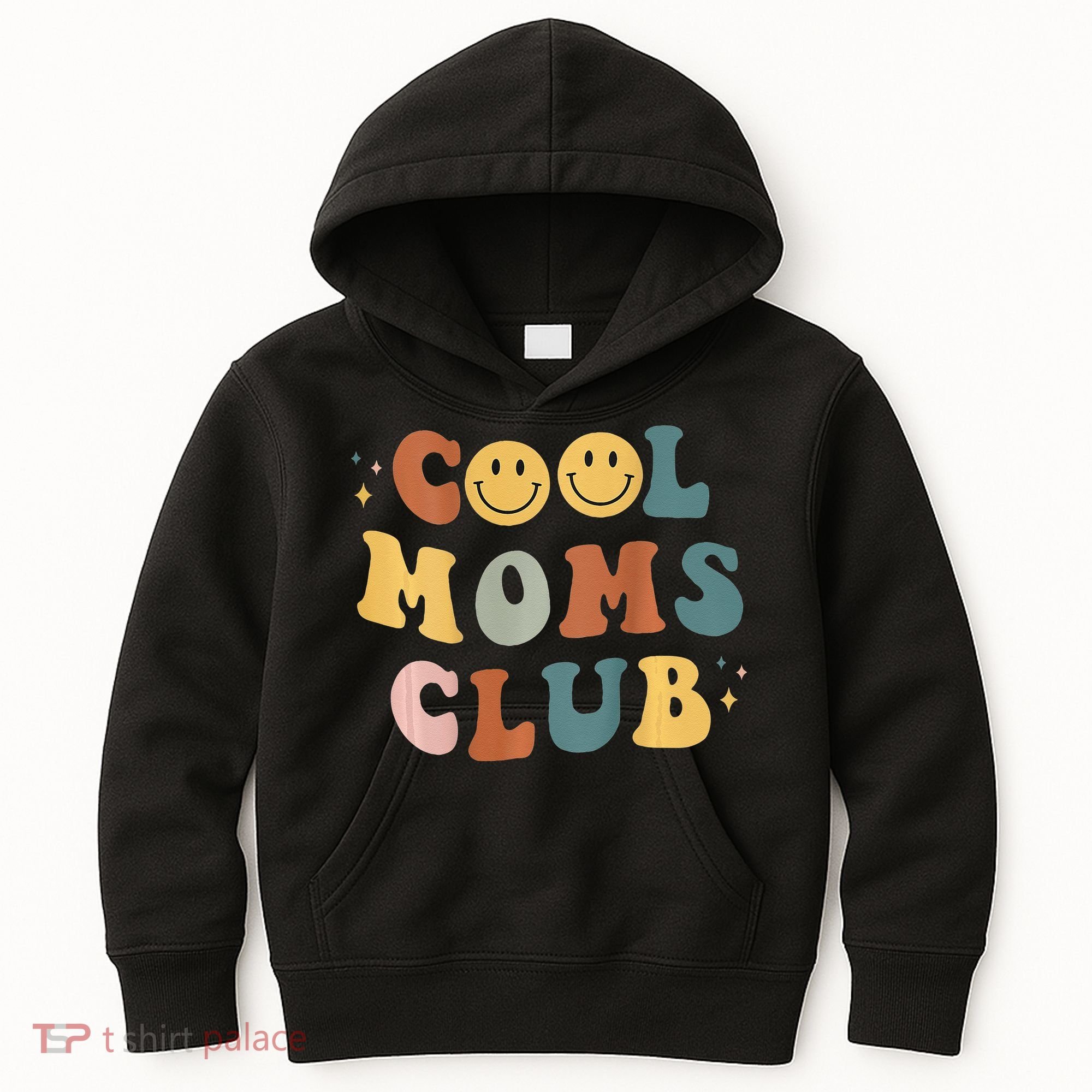Cool Moms Club ON BACK Print Kids Hoodie