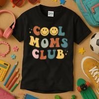 Cool Moms Club ON BACK Print Kids T-Shirt thumb 3
