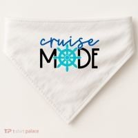 Cruise Mode Cruise Ship Yacht Summertime Vacation Sea Summer Gift USA-Made Doggie Bandana thumb 0