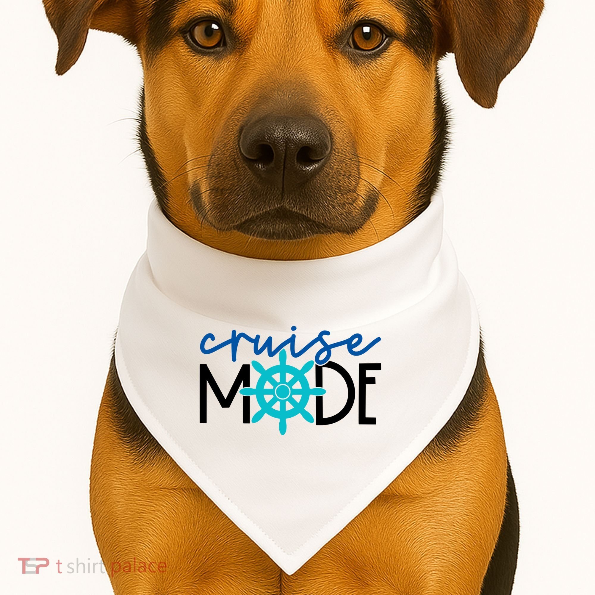 Cruise Mode Cruise Ship Yacht Summertime Vacation Sea Summer Gift USA-Made Doggie Bandana