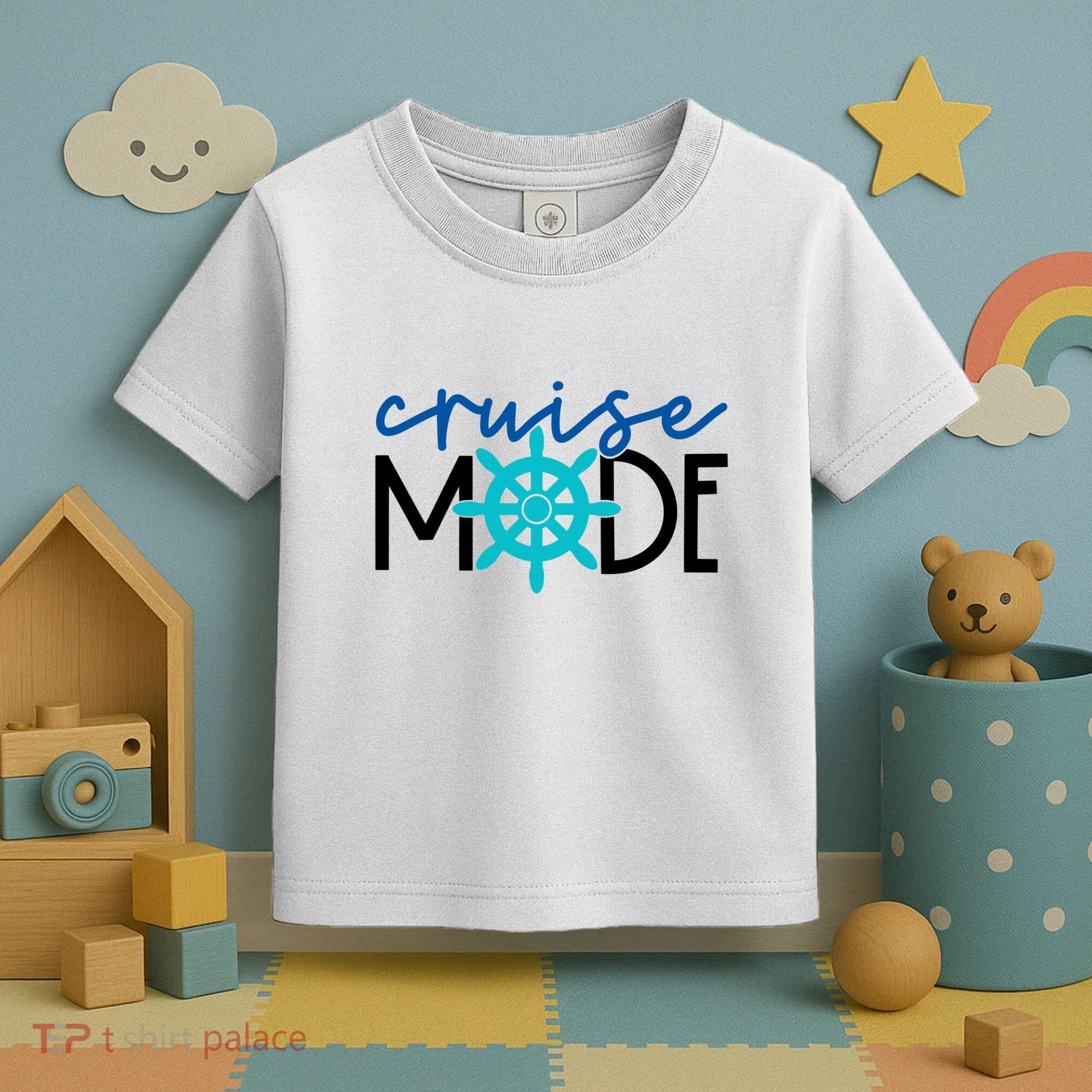 Cruise Mode Cruise Ship Yacht Summertime Vacation Sea Summer Gift Toddler T-Shirt