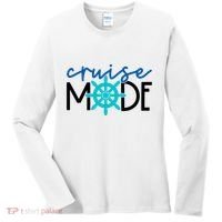 Cruise Mode Cruise Ship Yacht Summertime Vacation Sea Summer Gift Women's Long Sleeve Shirt thumb 0