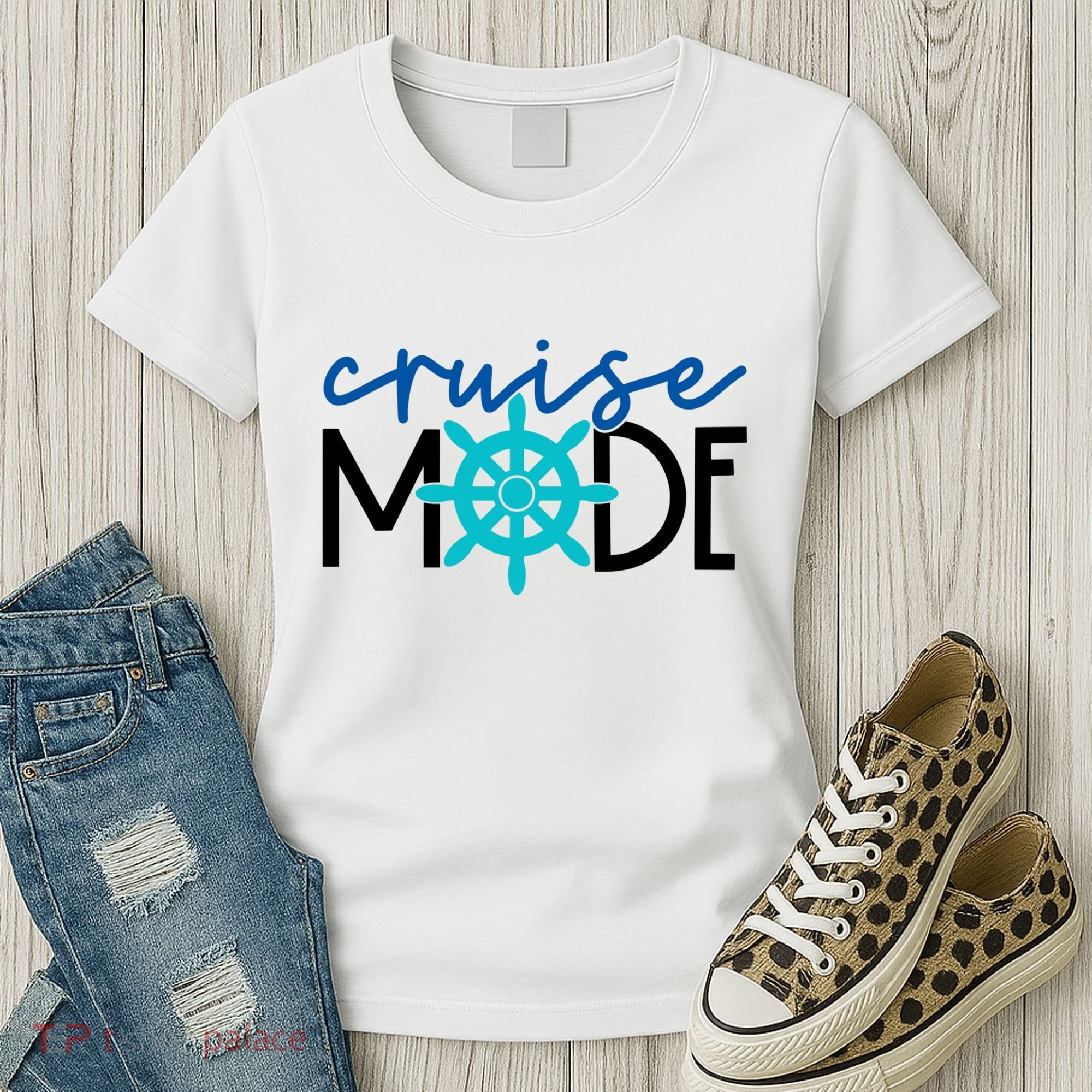 Cruise Mode Cruise Ship Yacht Summertime Vacation Sea Summer Gift Women's T-Shirt