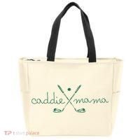 Caddie Mama Cute Golfing Golfer Mom Golf 1st Birthday Mommy Tote Bag thumb 0