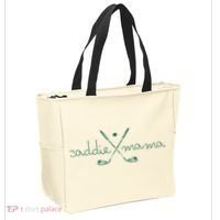 Caddie Mama Cute Golfing Golfer Mom Golf 1st Birthday Mommy Tote Bag thumb 2