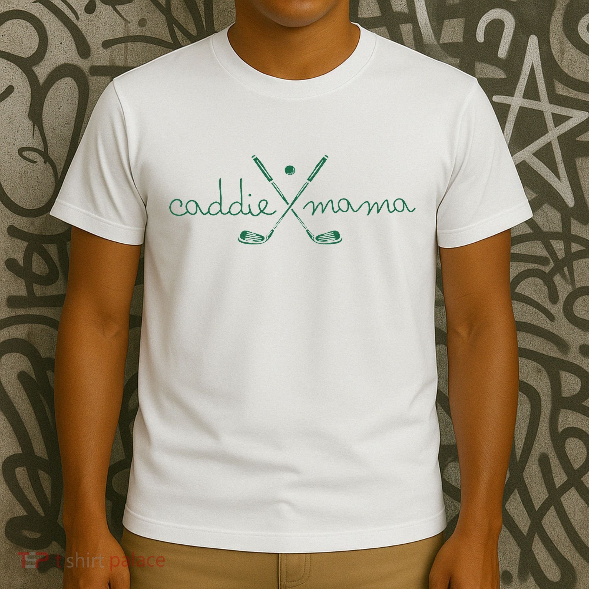 Caddie Mama Cute Golfing Golfer Mom Golf 1st Birthday Mommy T-Shirt