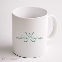 Caddie Mama Cute Golfing Golfer Mom Golf 1st Birthday Mommy Coffee Mug thumb 1